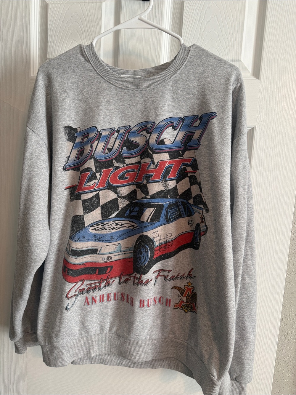 Grey Graphic Crewneck Sweatshirt - Women's